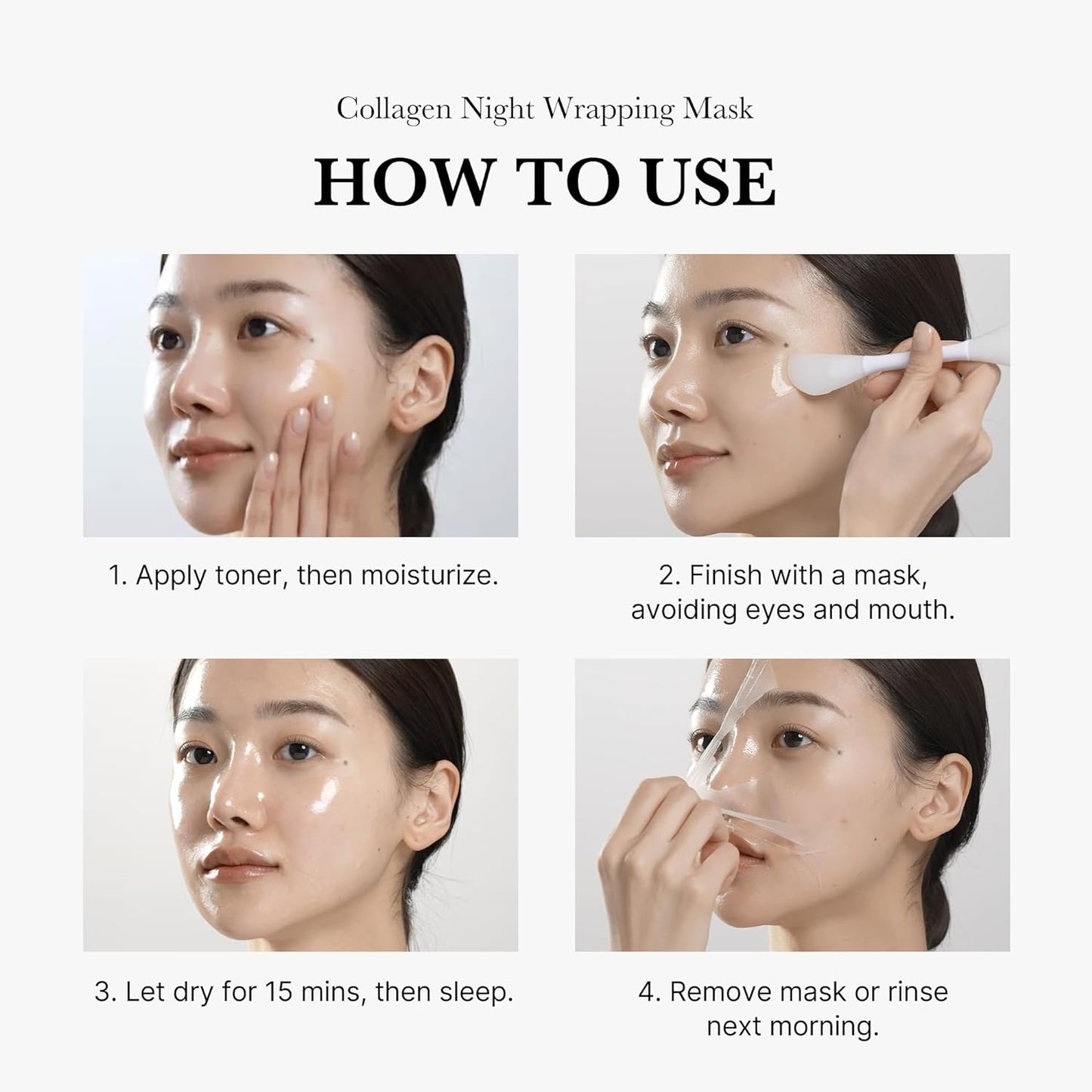 🥇Collagen Overnight Wrapping Peel Off Facial Mask